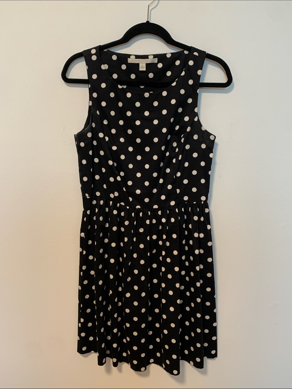 Black and White Polka Dot Fit and Flare
